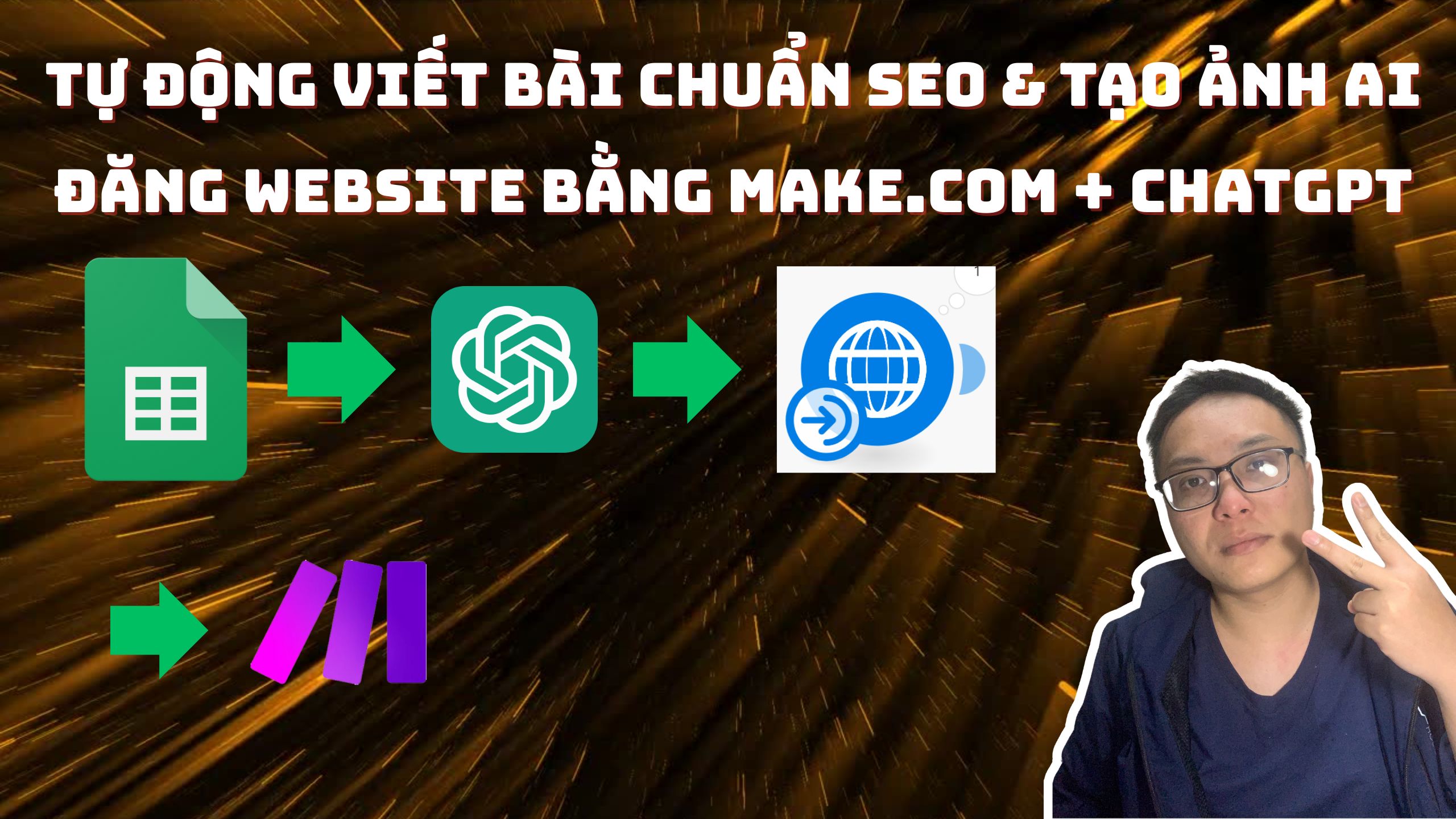 Tự Động Viết Bài CHUẨN SEO & Tạo Ảnh AI Đăng Website Bằng Make.com + ChatGPT
